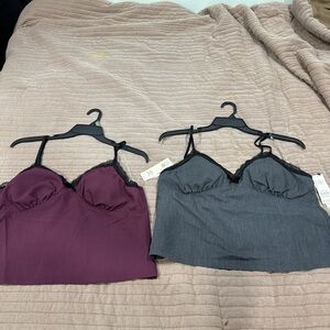 No Boundaries Purple and Black Camisole